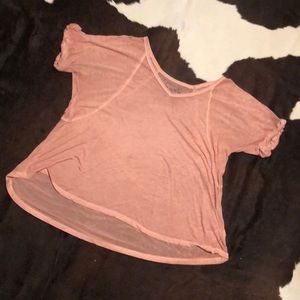 Free People Peach T-Shirt